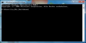 Windows 7 CMD WhoAmI