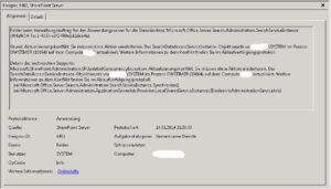 Sharepoint2010EventID6482