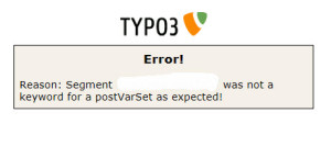 Typo3 Error