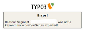 Typo3 Error