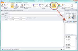 Raumsuche in Outlook 2010