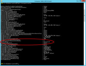 Exchange Transportconfig abfragen