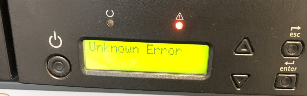 Fehlermeldung Unkown Error beim Quantum Super Loader 3